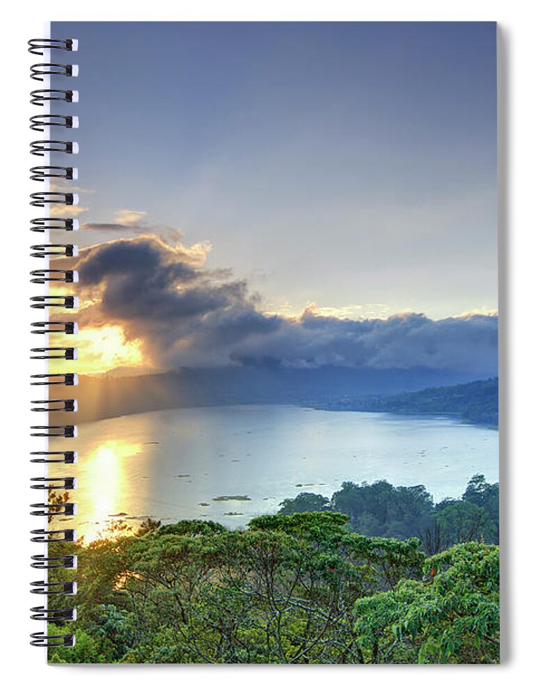 Scenics Spiral Notebook featuring the photograph Indonesia, Bali, Mountain And Lakes by Michele Falzone