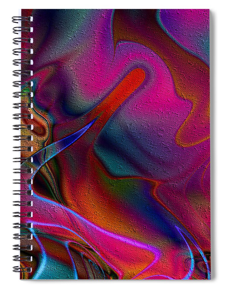 Infusion Spiral Notebook featuring the digital art Infusion by Kiki Art