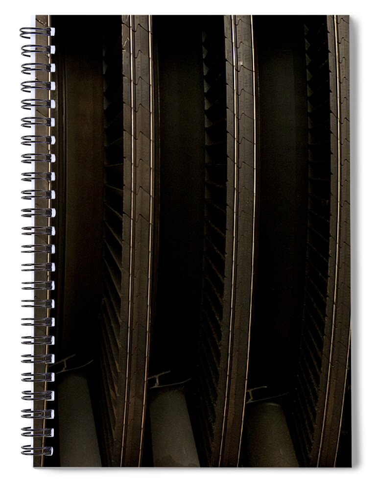 Aircraft Spiral Notebook featuring the photograph Inside the Engine by Christi Kraft