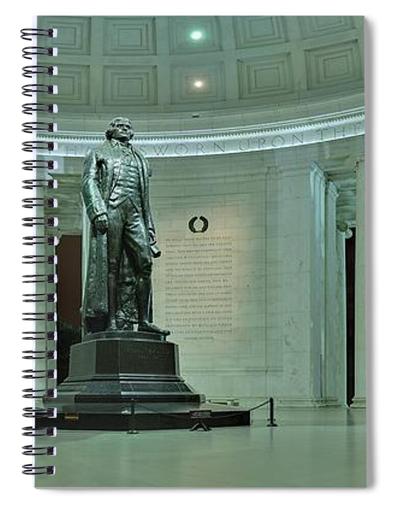 Metro Spiral Notebook featuring the photograph Inside The Jefferson Memorial by Metro DC Photography