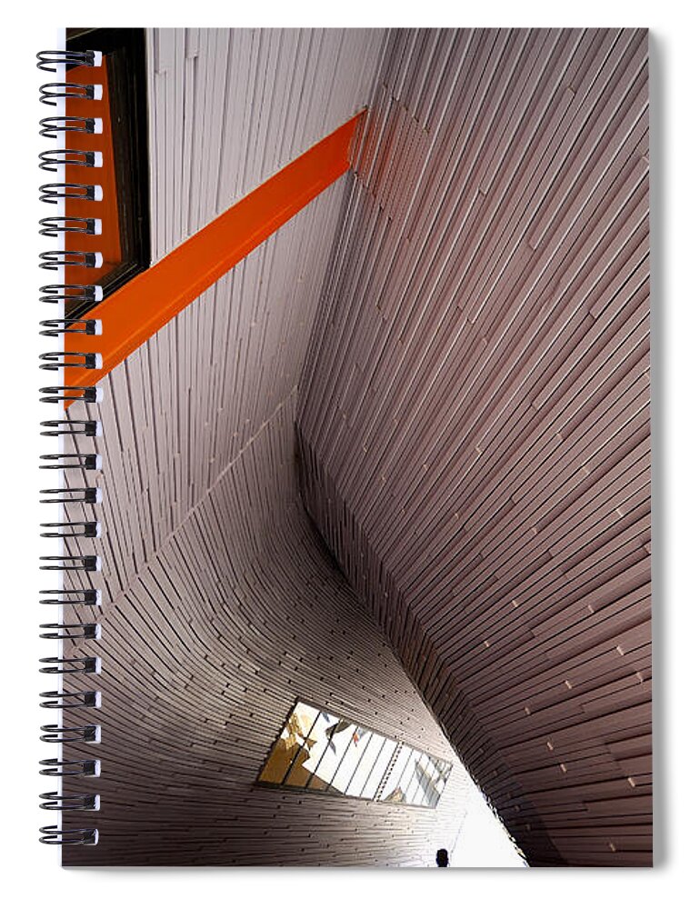 Architecture Spiral Notebook featuring the photograph Into the Abyss by Wayne Sherriff