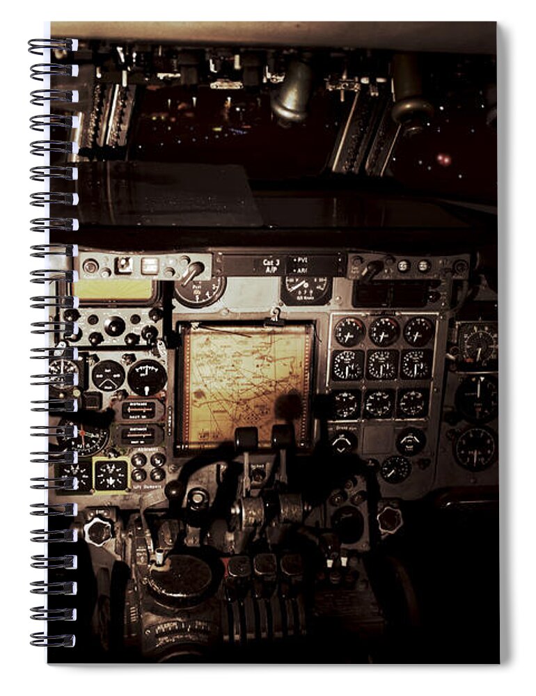 Steampunk Spiral Notebook featuring the photograph Into the Vintage Cockpit by Jason Politte
