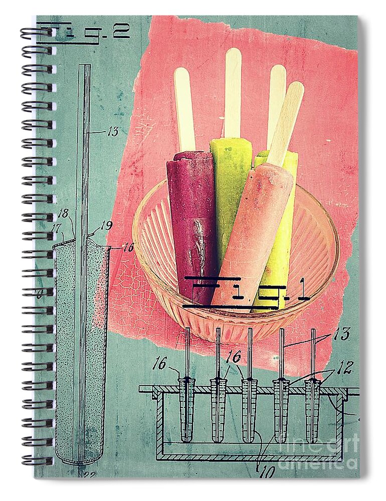Popsicle Spiral Notebook featuring the photograph Invention of the Ice Pop by Edward Fielding