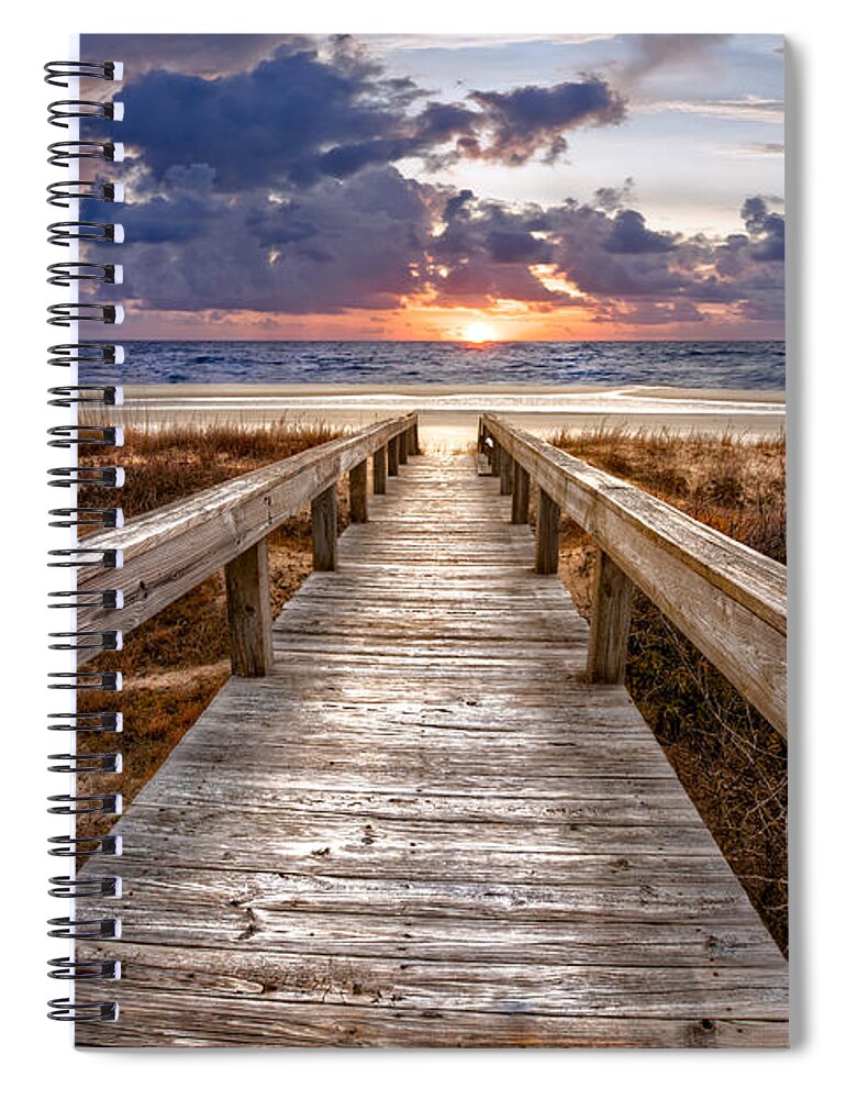 Clouds Spiral Notebook featuring the photograph Invitation by Debra and Dave Vanderlaan