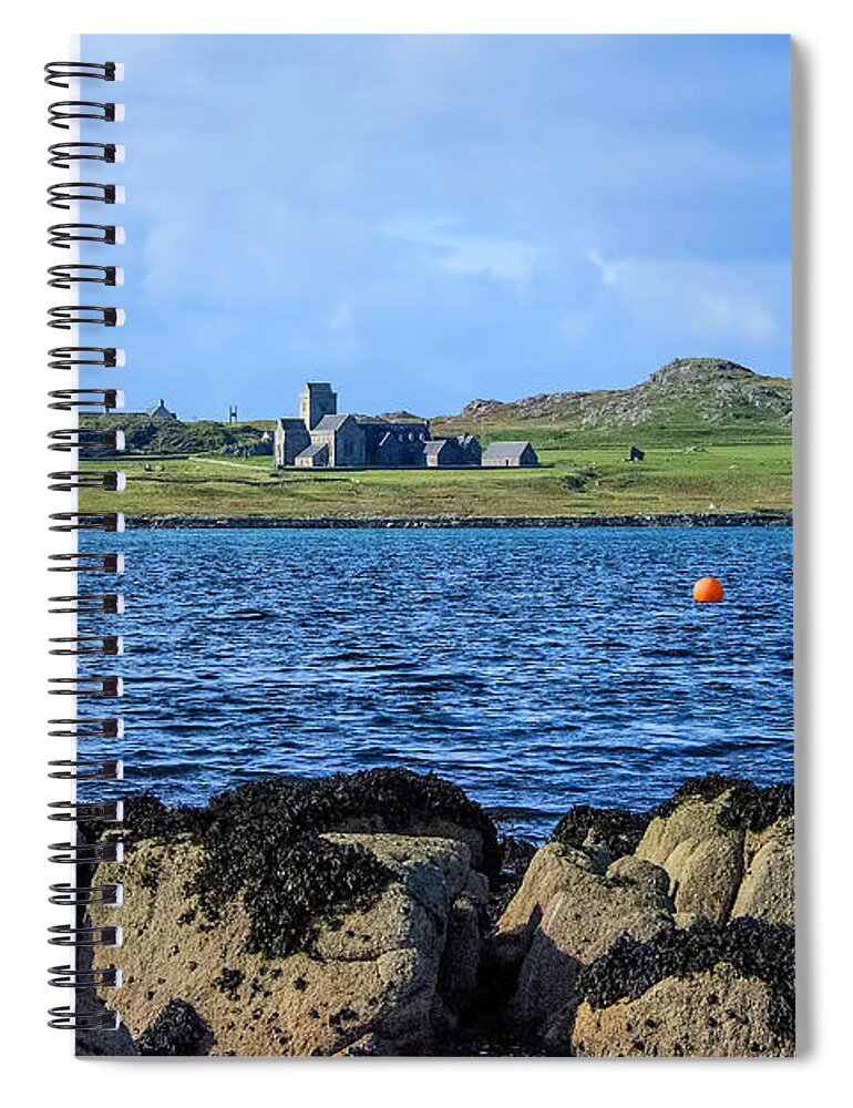 Scotland Spiral Notebook featuring the photograph Iona Abbey Isle of Iona by Chris Thaxter