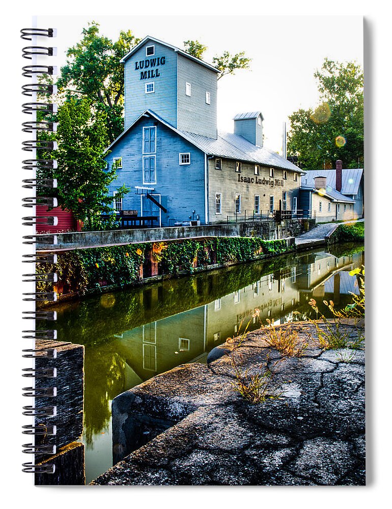 Isaac Ludwigl Spiral Notebook featuring the photograph Isaac Ludwig Mill by Michael Arend