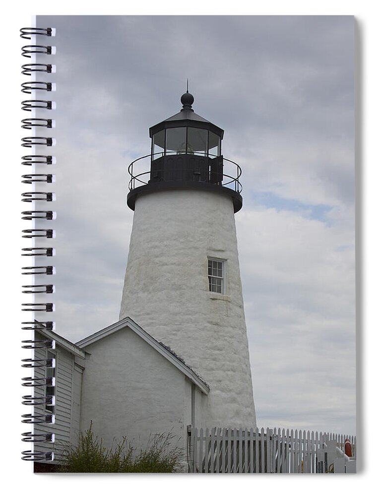 Island Spiral Notebook featuring the photograph Island Lighthouse by Jean Macaluso