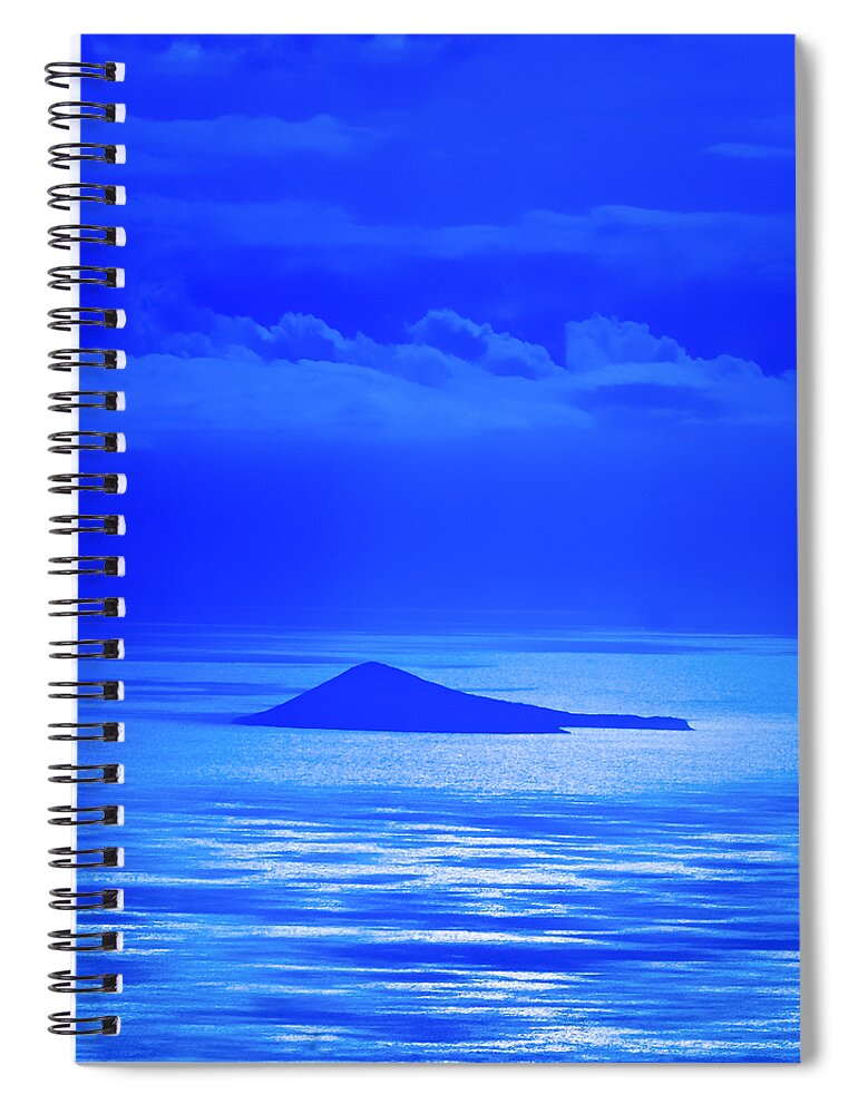 Aqua Spiral Notebook featuring the photograph Island of Yesterday by Christi Kraft
