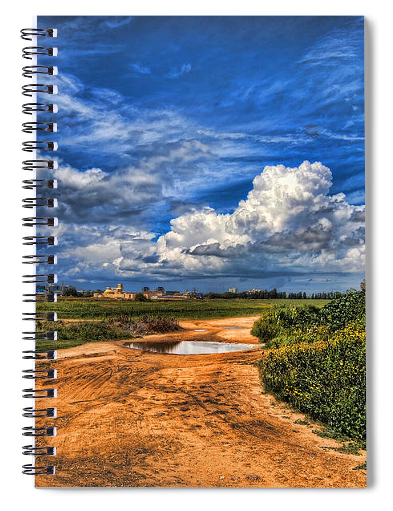 Landscape Spiral Notebook featuring the photograph Israel End of Spring Season by Ron Shoshani