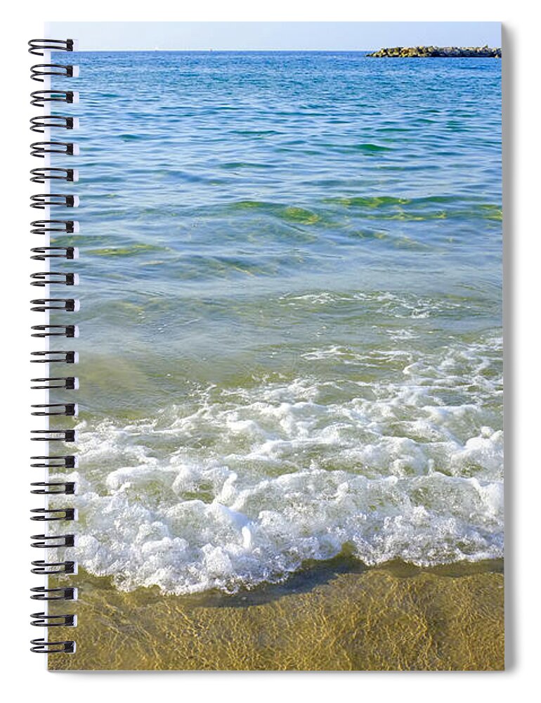 Scenics Spiral Notebook featuring the photograph Israel, The Mediterranean Sea, Tel Aviv by Iaisi