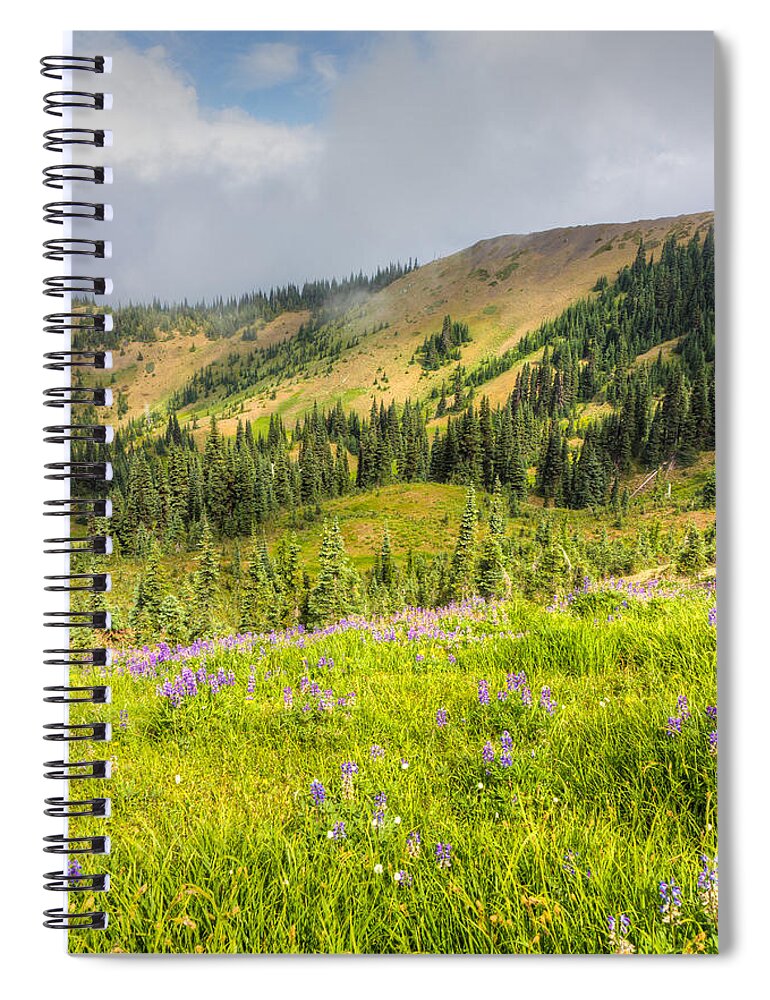 Altitude Spiral Notebook featuring the photograph It Couldn't Be Prettier by Heidi Smith