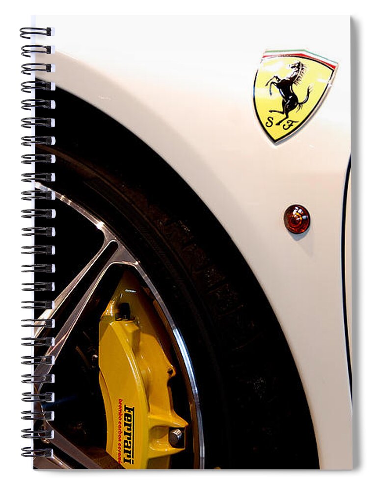 Cars Spiral Notebook featuring the photograph Italia by John Schneider