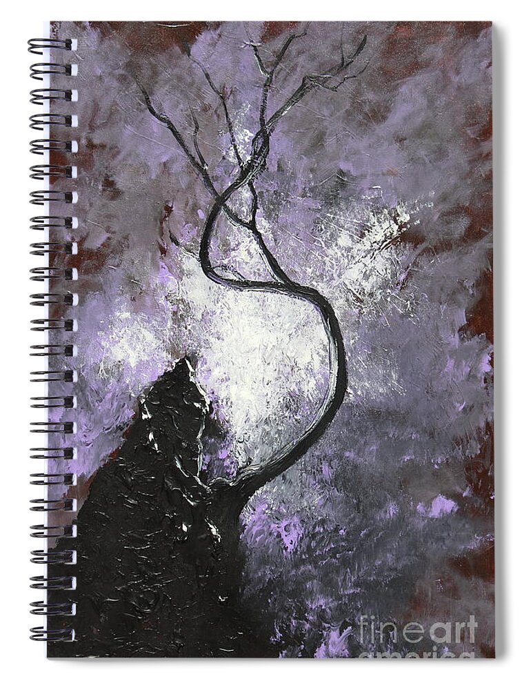 Landscape Spiral Notebook featuring the painting I've Survived by Stefan Duncan