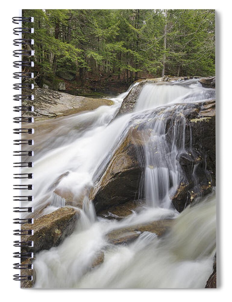Jackman Falls Spiral Notebook featuring the photograph Jackman Falls - North Woodstock New Hampshire USA by Erin Paul Donovan