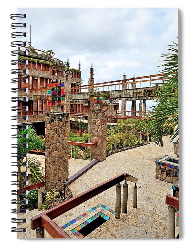 jade Mountain Resort Spiral Notebook featuring the photograph Jade Mountain Resort - Saint Lucia by Brendan Reals