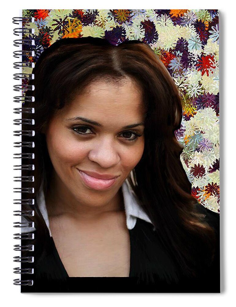 Pretty Spiral Notebook featuring the painting Jameela Epps by Bruce Nutting