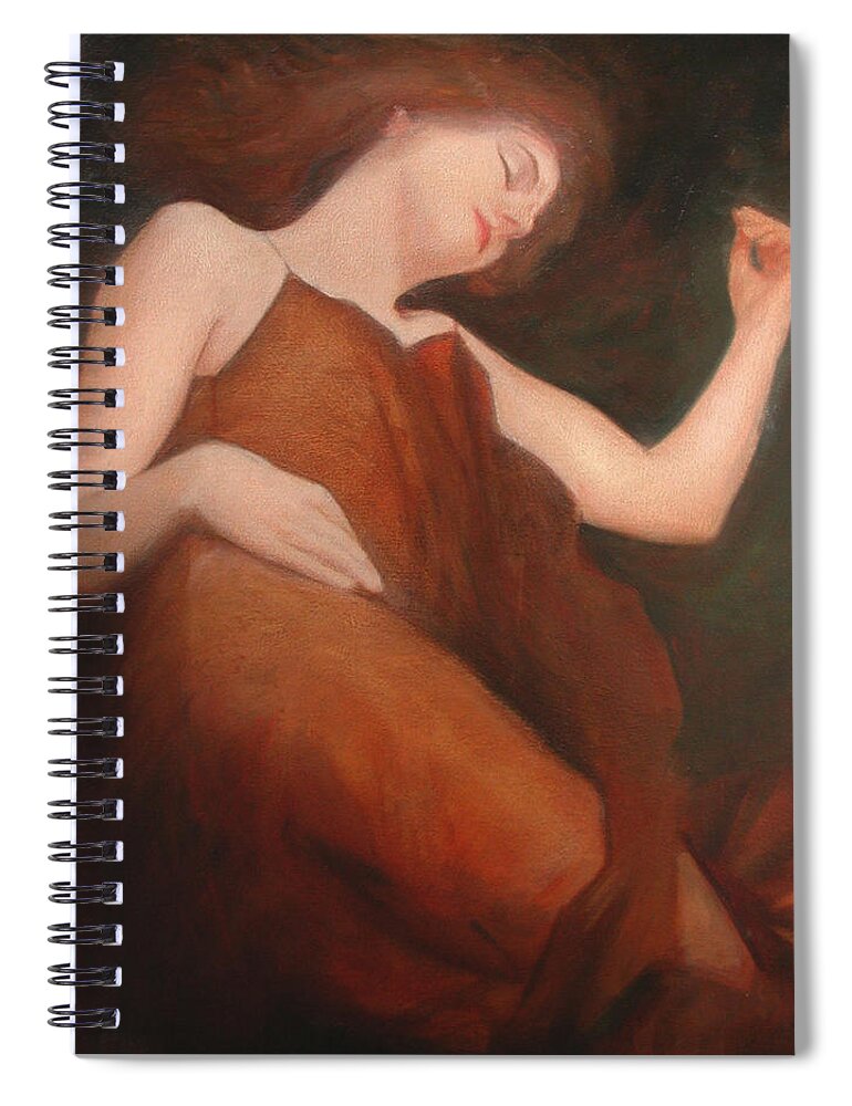 Sensuous Spiral Notebook featuring the painting James Bay Interior by David Ladmore