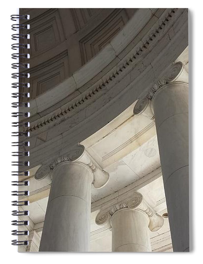 Declaration Of Independence Spiral Notebook featuring the photograph Jefferson Memorial Architecture by Kenny Glover