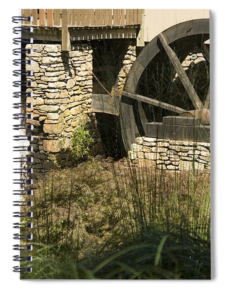 Jenney Grist Mill Spiral Notebook featuring the photograph Jenney Mill by Carol Lynn Coronios