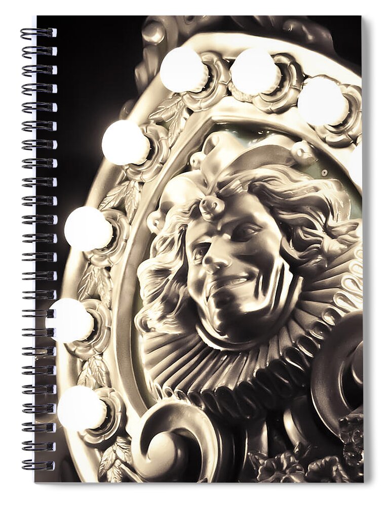 Jester Spiral Notebook featuring the photograph Jester by Caitlyn Grasso