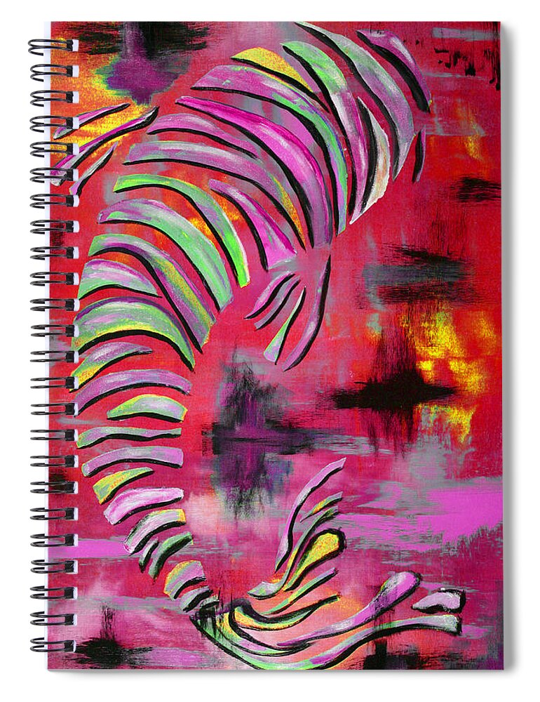 Koi Fish Spiral Notebook featuring the painting Jewel of the Orient #3 by Nan Bilden