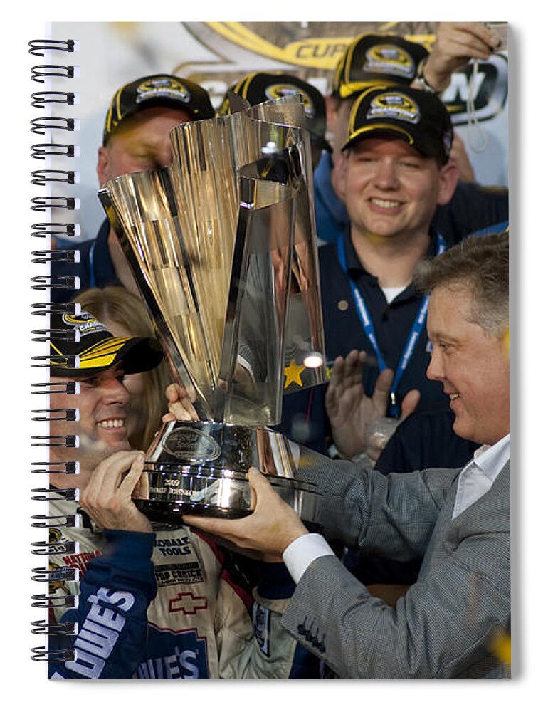 Number 48 Spiral Notebook featuring the photograph Jimmie Johnson by Kevin Cable