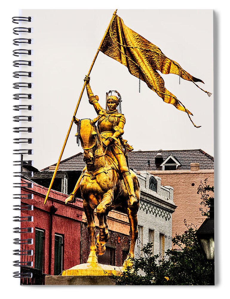 Joan Of Arc Spiral Notebook featuring the photograph Joan Of Arc by Christopher Holmes