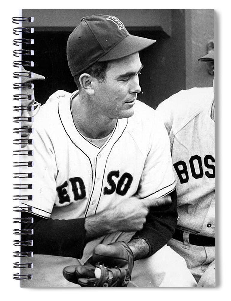 Joe Spiral Notebook featuring the photograph Joe DiMaggio Poster by Gianfranco Weiss