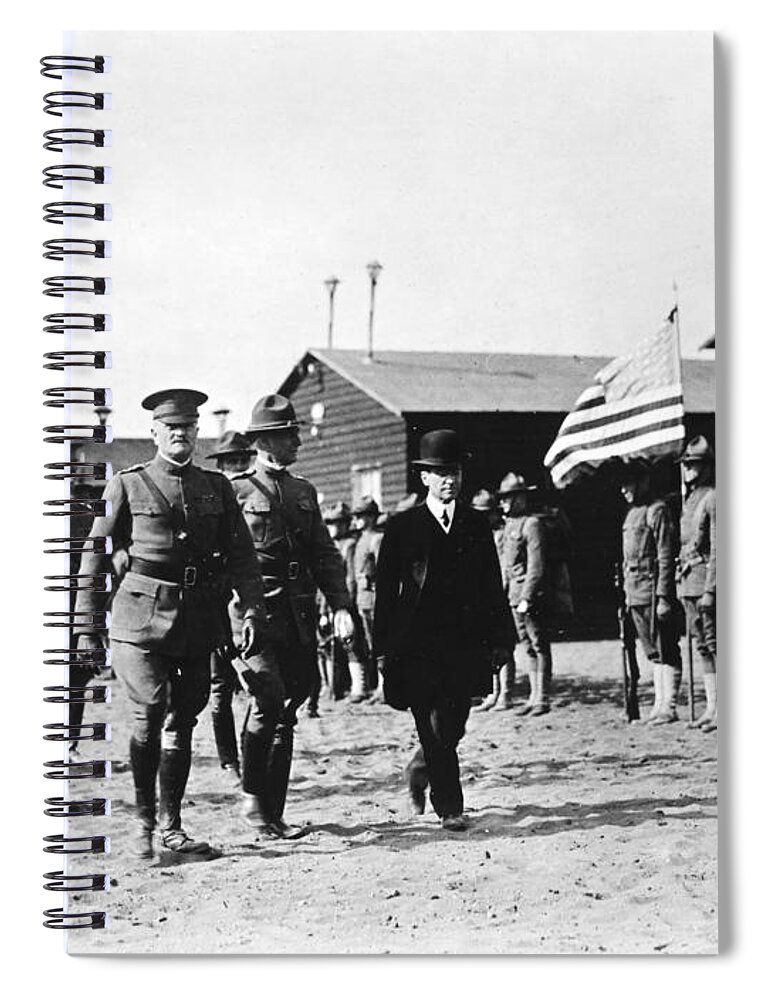 1918 Spiral Notebook featuring the photograph John Joseph Pershing (1860-1948) by Granger