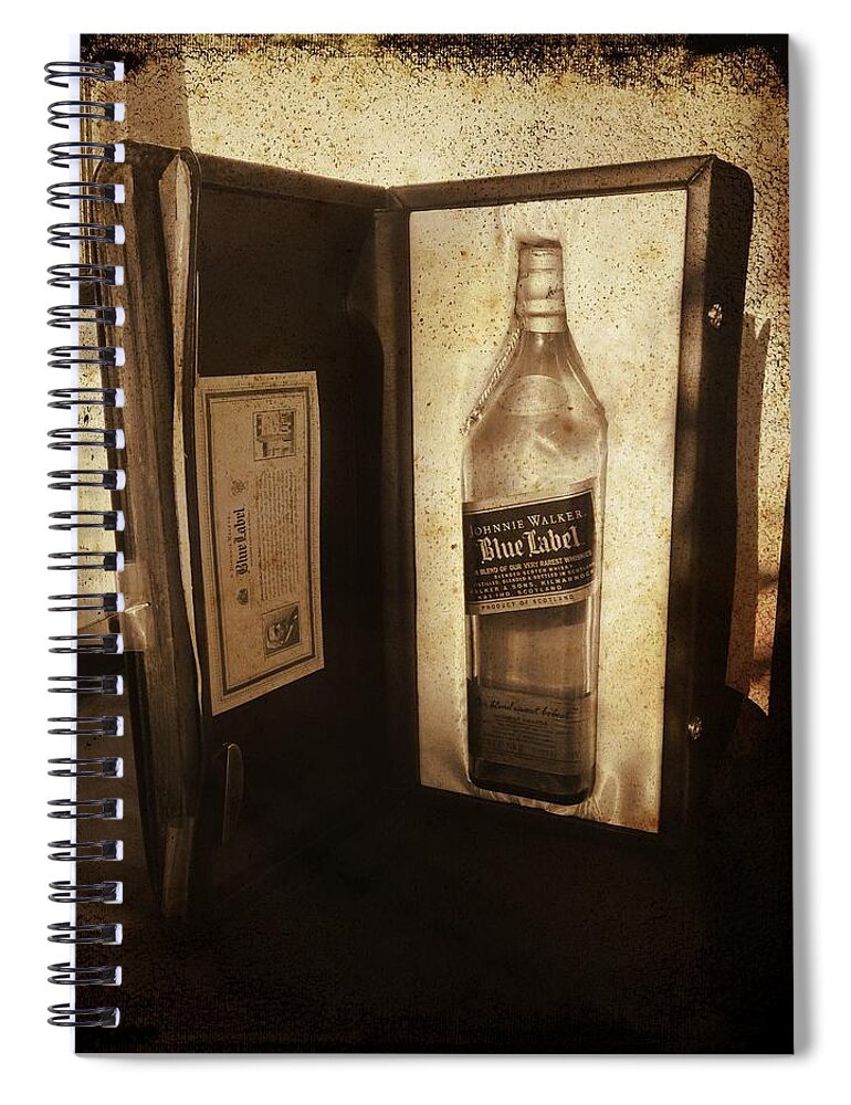 Johnnie Walker Spiral Notebook featuring the photograph Johnnie Walker - Still Going Strong by Richard Reeve