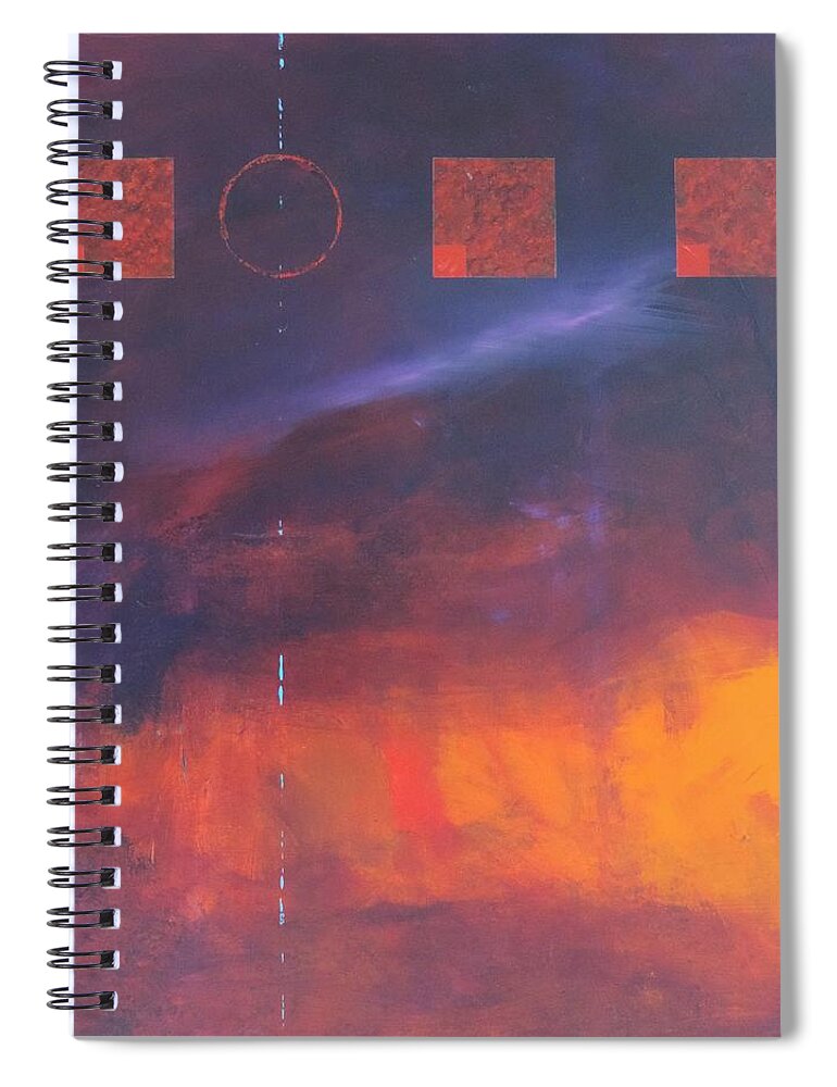 Art Spiral Notebook featuring the painting Journey No. 4 by Bill Tomsa