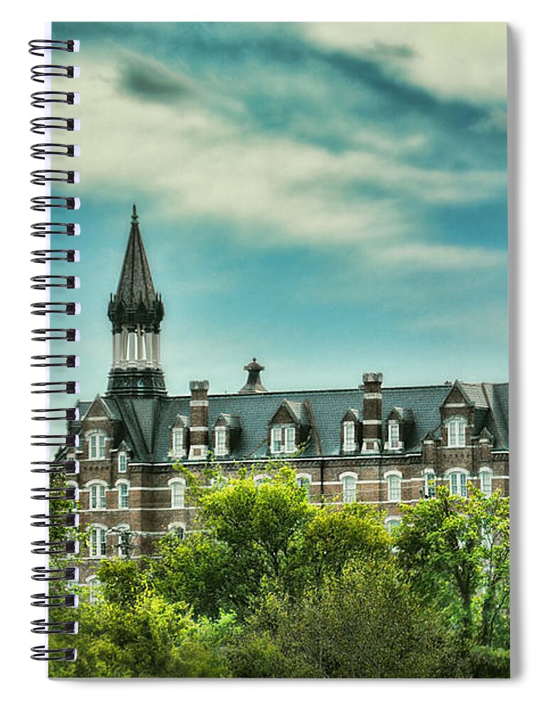 Gothic Spiral Notebook featuring the photograph Jubilee Hall at Fisk University - Nashville Tennessee by Jai Johnson