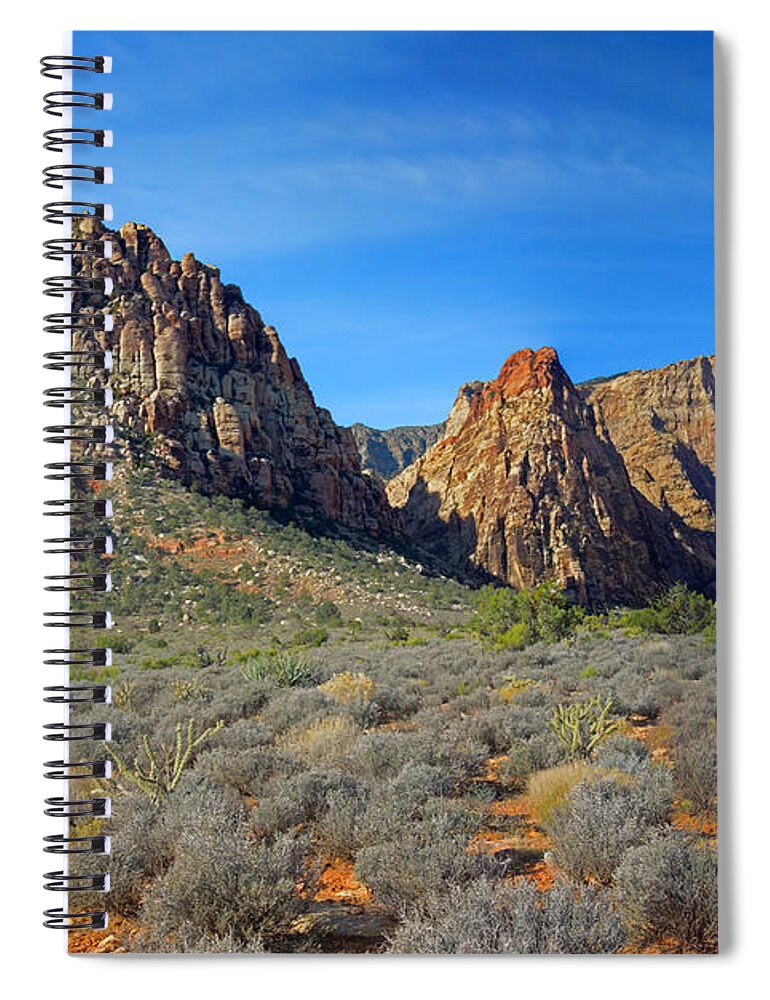 Juniper Spiral Notebook featuring the photograph Juniper Peak by Alan Socolik