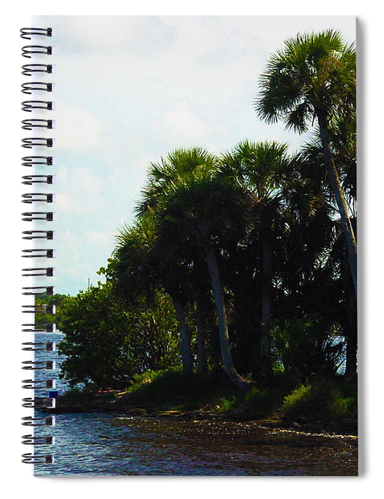 Landscape Spiral Notebook featuring the photograph Jupiter Florida Shores by Susanne Van Hulst