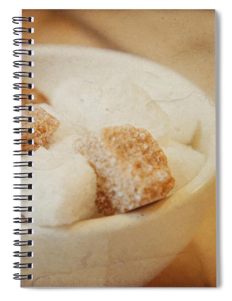 Sugar Cubes Spiral Notebook featuring the photograph Just A Spoonful of Sugar by TK Goforth