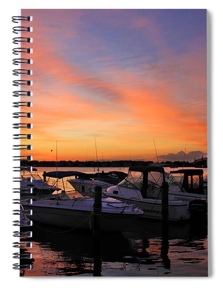 Sunrise Spiral Notebook featuring the photograph Just Before Dawn by Roger Becker