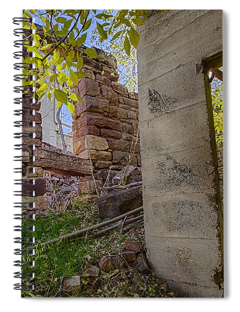 Abandoned Spiral Notebook featuring the photograph Just left there Jerome by Scott Campbell