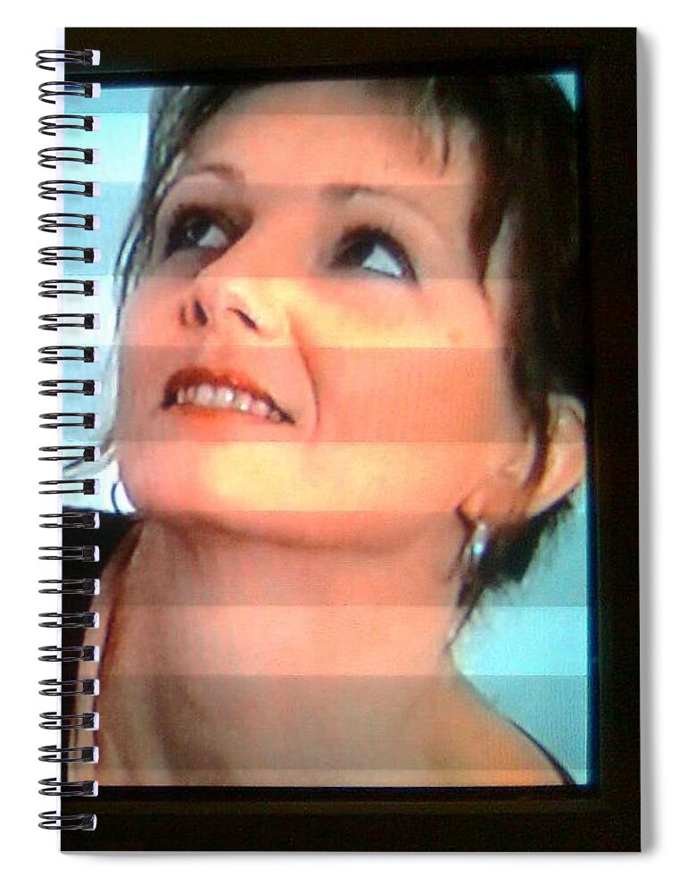 Tv Spiral Notebook featuring the photograph Just one time by Ingrid Van Amsterdam