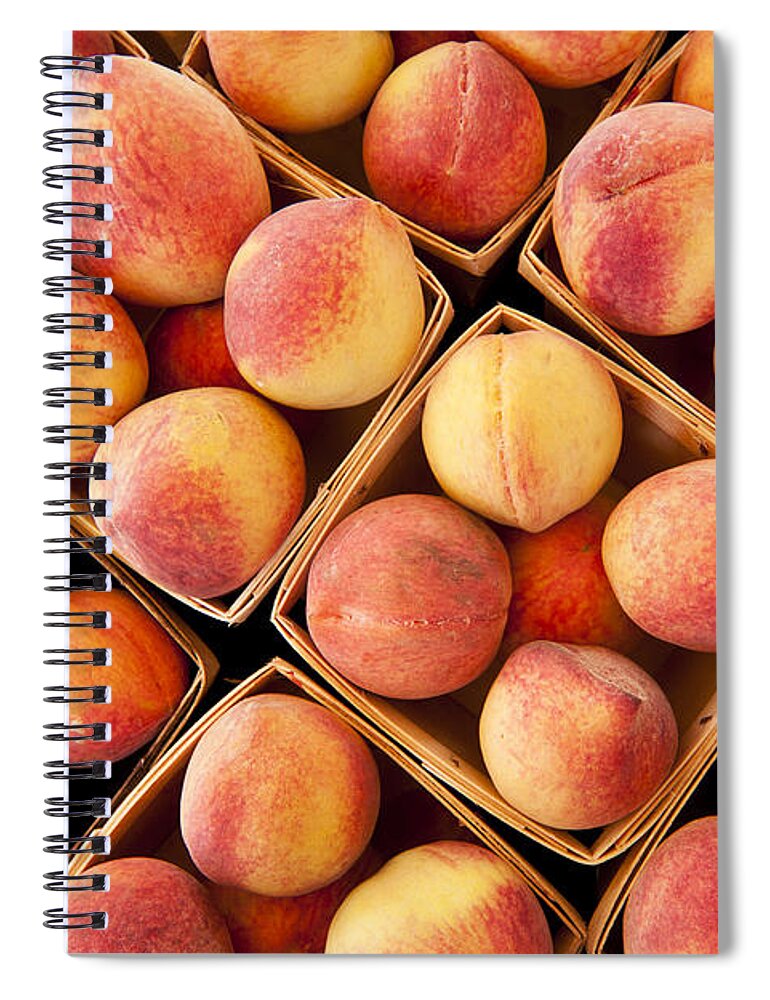 Peaches Spiral Notebook featuring the photograph Just Peachy by Patty Colabuono
