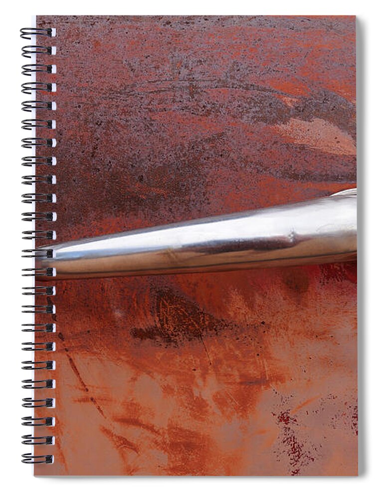 Car Door Handle Spiral Notebook featuring the photograph Just Rusted by Vivian Christopher