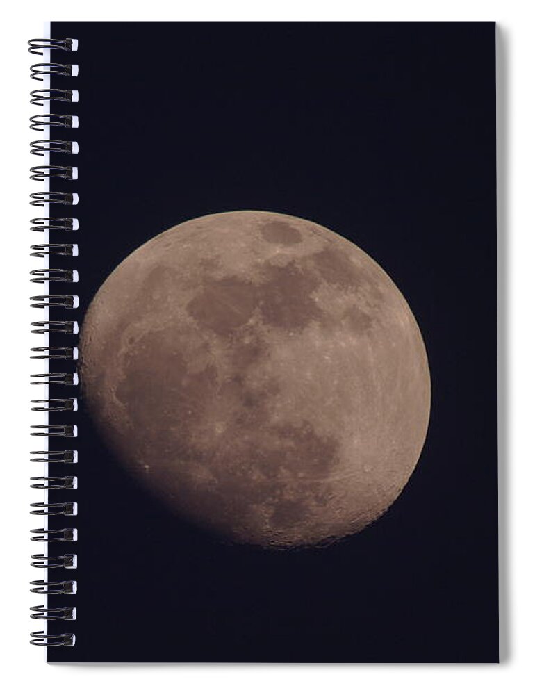 Moon Spiral Notebook featuring the photograph Just The Moon by Jeff Swan