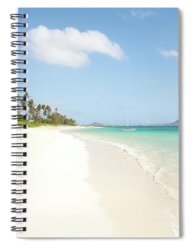 Water's Edge Spiral Notebook featuring the photograph Kailua Beach by M.m. Sweet
