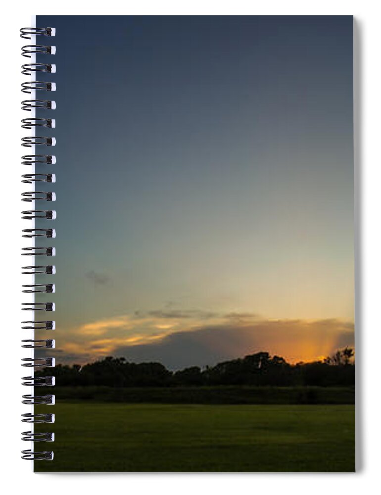 Jay Stockhaus Spiral Notebook featuring the photograph Kansas Sunset by Jay Stockhaus
