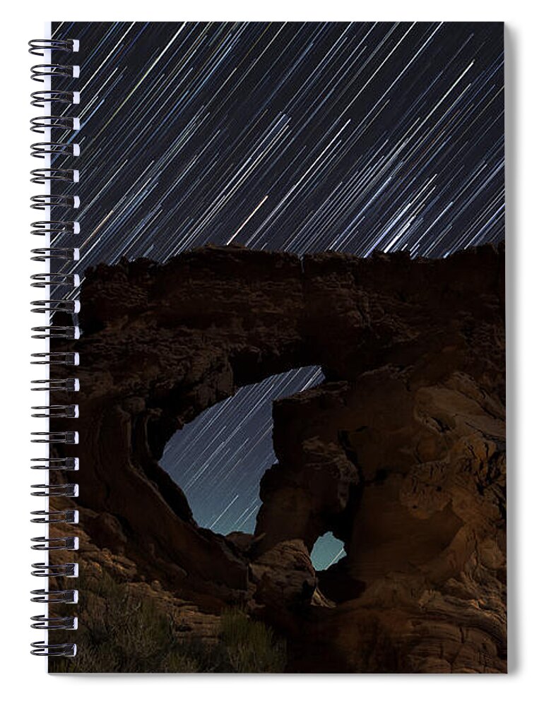 Natural Arch Spiral Notebook featuring the photograph Kapple Arch by Keith Kapple