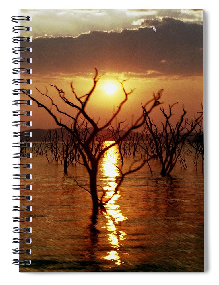 Sunset Spiral Notebook featuring the photograph Kariba Sunset by Jeremy Hayden