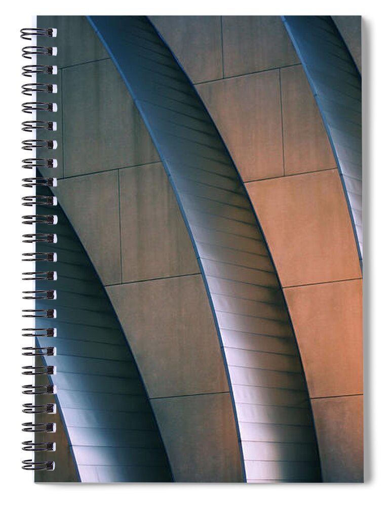 Kauffman Performing Arts Center Spiral Notebook featuring the photograph Kauffman Performing Arts Center by Stephanie Hollingsworth