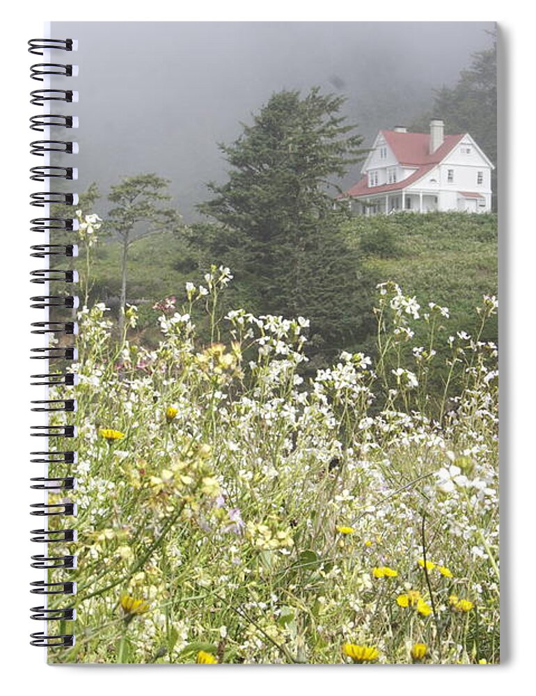 House Spiral Notebook featuring the photograph Keepers House by Laddie Halupa