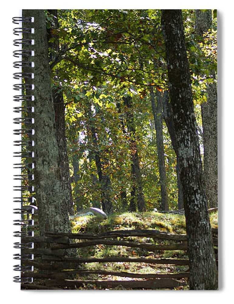 Kennesaw Spiral Notebook featuring the photograph Kennesaw Battlefield Mountain by Rafael Salazar