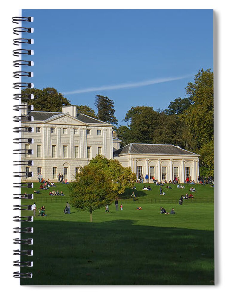 England Spiral Notebook featuring the digital art Kenwood House Hamstead Heathouse by Carol Ailles