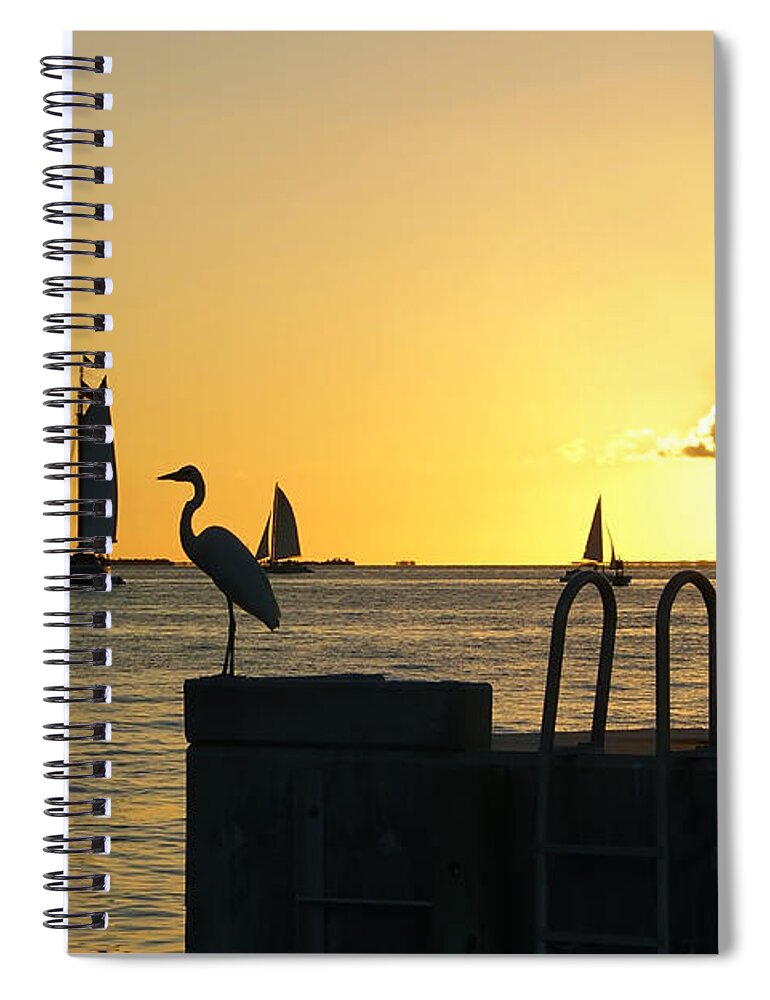 Key West Spiral Notebook featuring the photograph Key West Sunset by Olga Hamilton